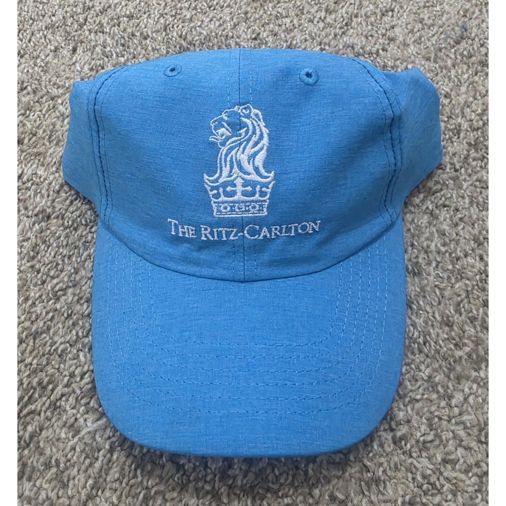 Ritz-Carlton Hat Baseball Cap Adjustable Teal Blue Luxury Resort Unisex Hats